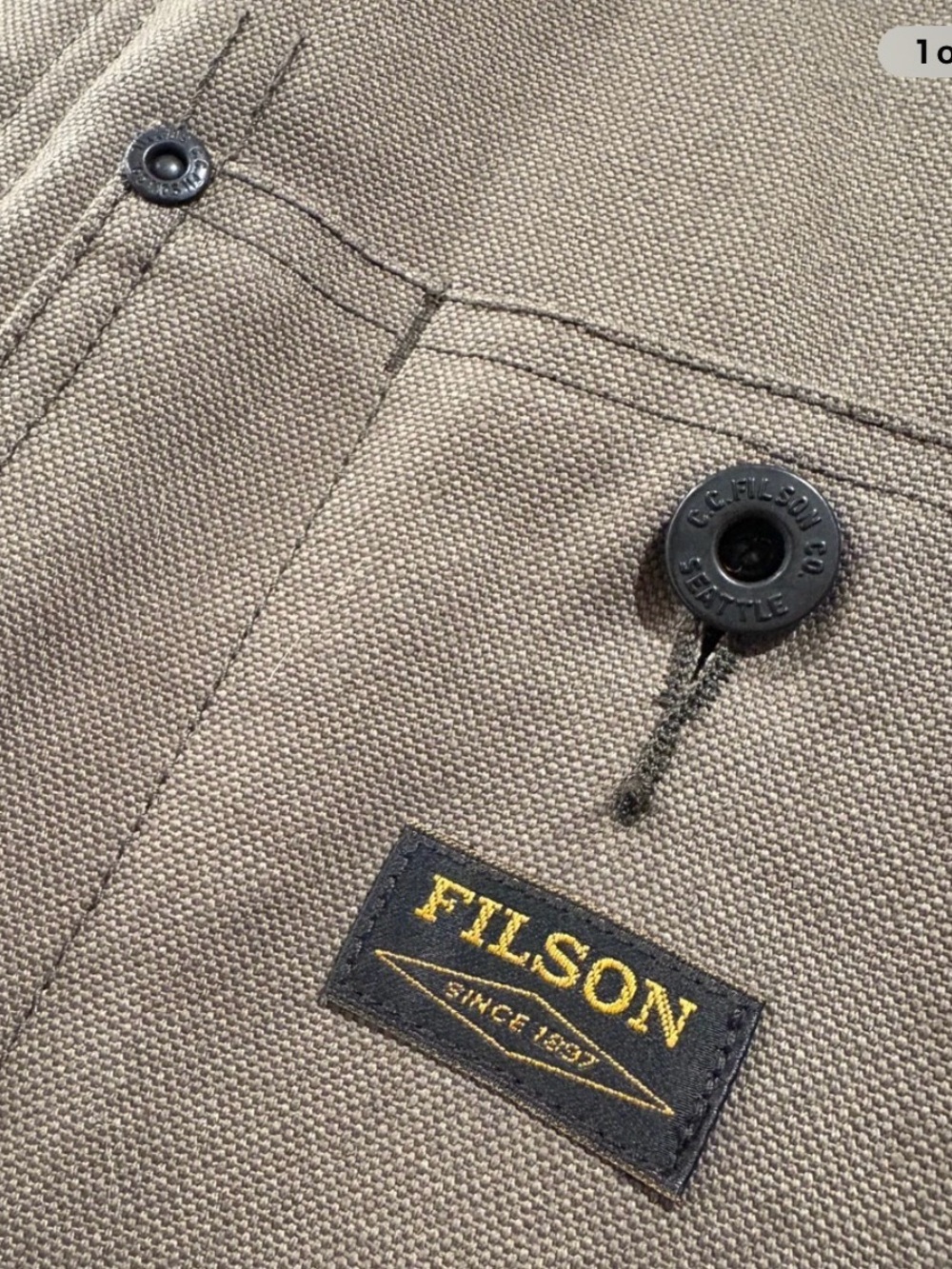 Filson Men's Olive Field Chore Jacket - Picture 6 of 10